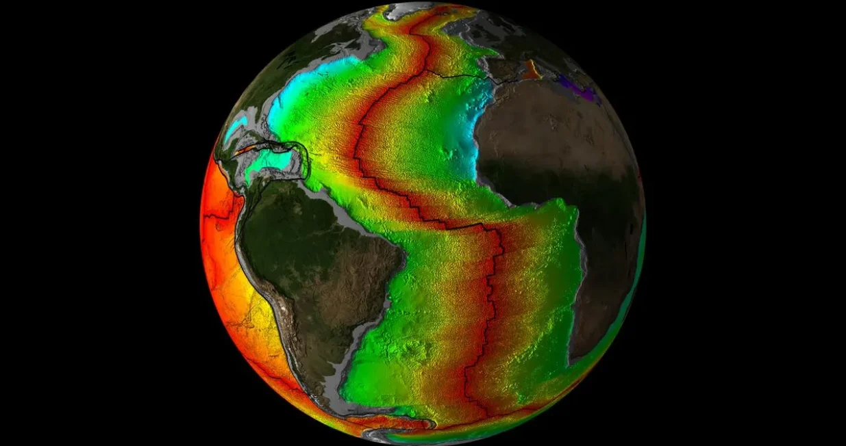 Vanjski rubovi Atlantske ploče su stari &scaron;to otežava formiranje zona subdukcije, ali bi se mogle pro&scaron;iriti s drugih mjesta<br><br>Zasluge slike: g. Elliot Lim, CIRES & NOAA/NCEI/