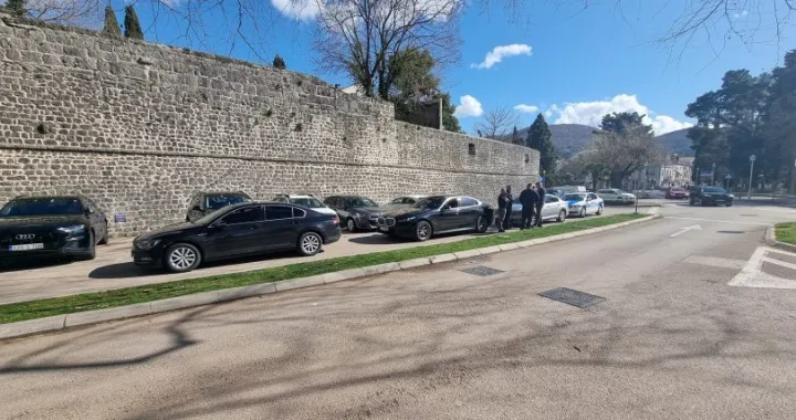 Igor Dodik u Trebinju, policijska pratnja/Neboj&scaron;a Vukanović/