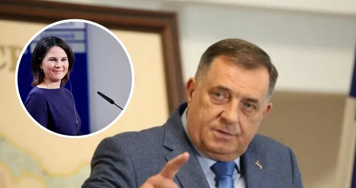 Milorad Dodik i Annalena Baerbock/Namik Šahinpašić