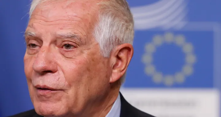 epa10356359 EU High Representative for Foreign Affairs and Security Policy Josep Borrell attends a joint press conference on the EU-Chile Advanced Framework Agreement at the European Commission in Brussels, Belgium, 09 December 2022. EPA/STEPHANIE LECOCQ/Stephanie Lecocq