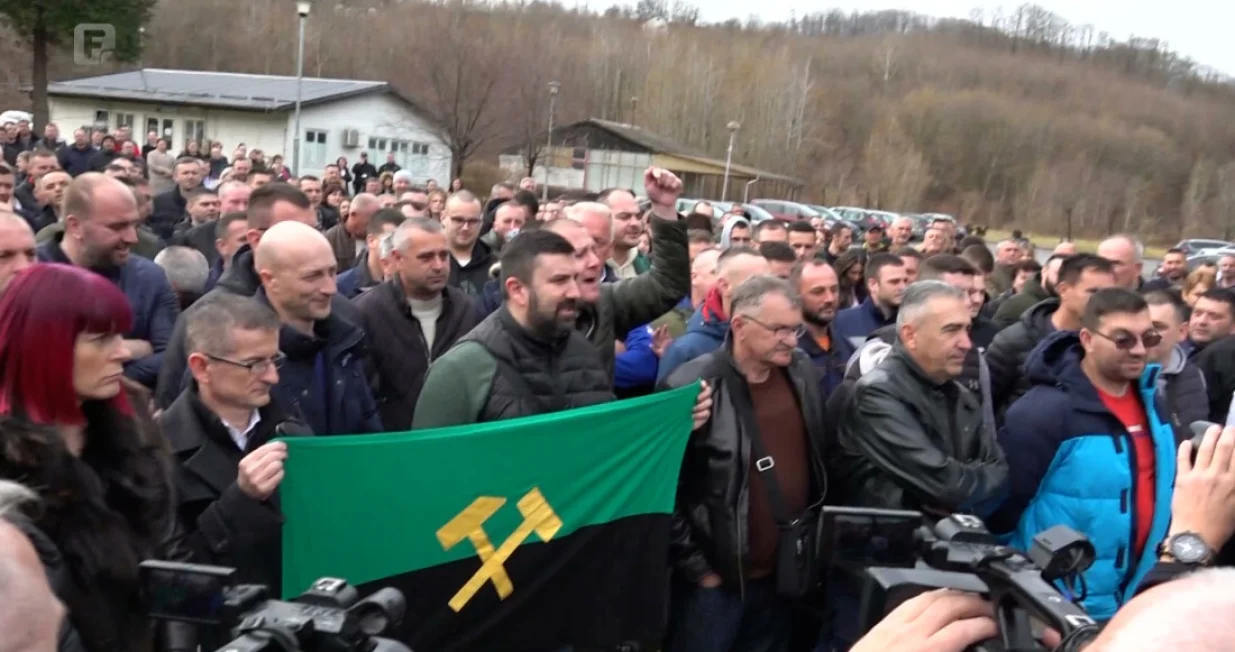 Ugljevik RiTE štrajk radnika/