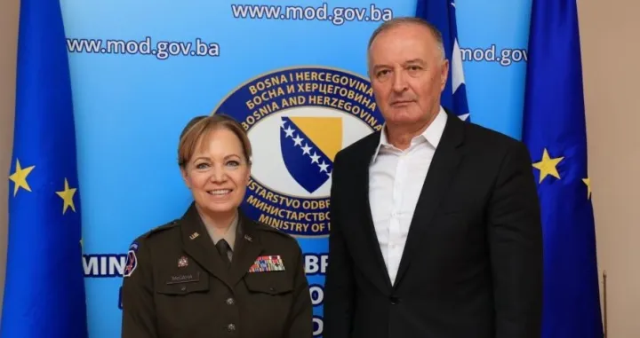 Pamela McGahа i Zukan Helez/MO BiH /