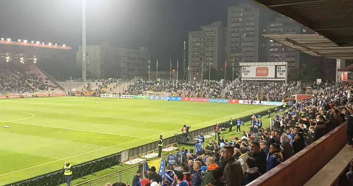 Stadion Bilino polje pred Bosna i Hercegovina - Portugal/