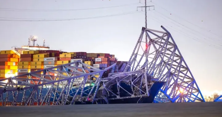 Baltimore, sru&scaron;en most u Baltimoreu, teretni brod udario u most/EPA/