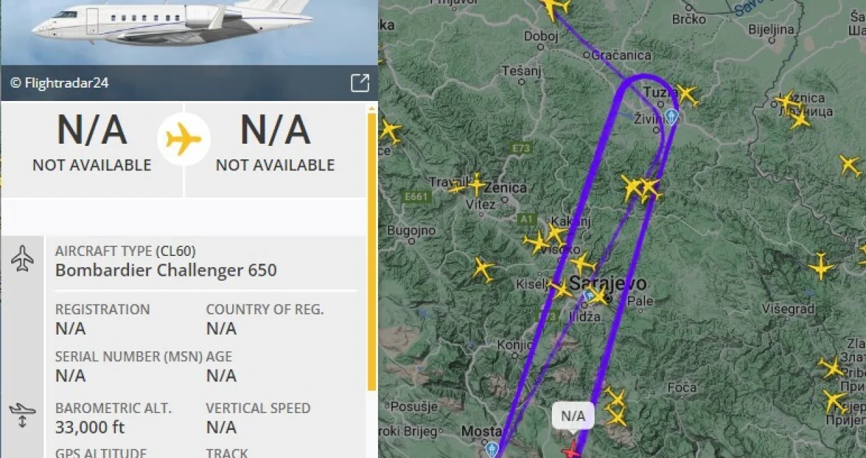 Špijunski američki avion iznad BiH/