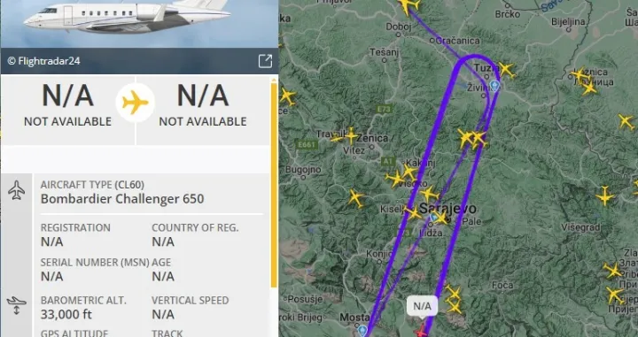 Špijunski američki avion iznad BiH/