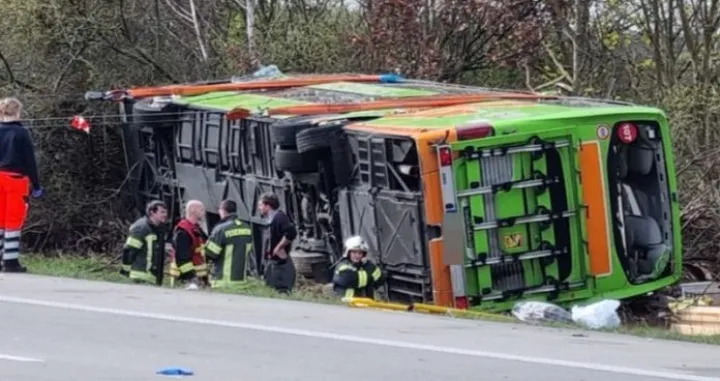 flixbus autobus prevrnut Foto: Bild.de/