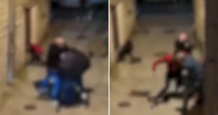 tuča, napad sjekirom, Kaštel Štafilić, Hrvatska/Screenshot