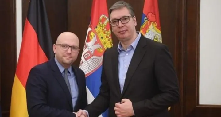 Aleksandar Vučić i Manuel Sarrazzin/