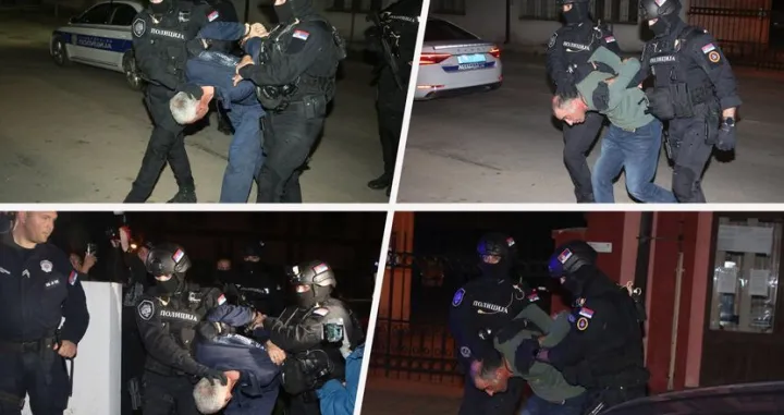 Privođenje osumnjičenih za ubistvo Danke Ilić/