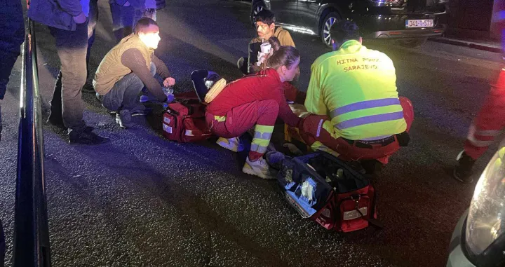 Hitna pomoć na mjestu događaja/Oslobođenje.ba/