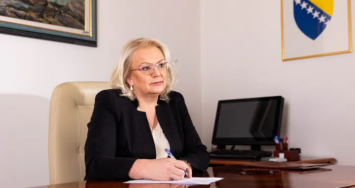 Lidija Bradara, predsjednica Federacije BiH, mandat 2022. 2026./Foto Studio Franjic