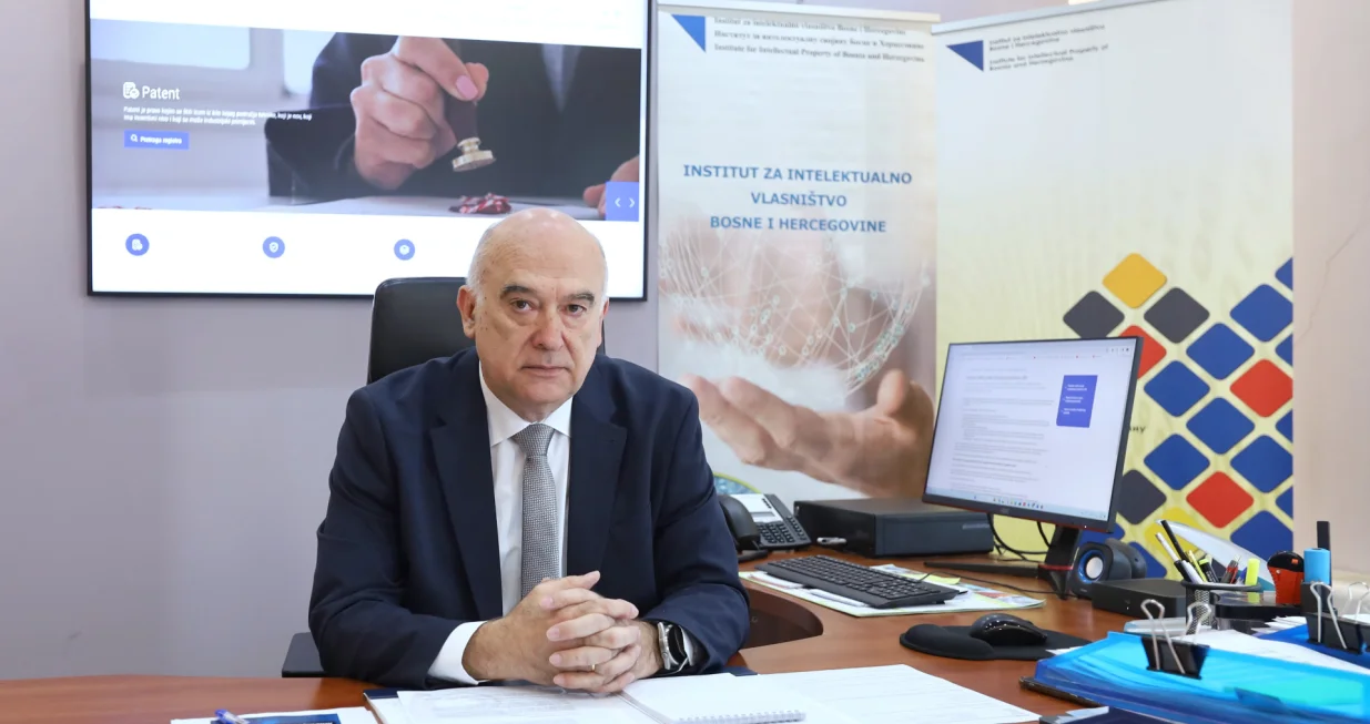 Direktor Instituta za intelektualno vlasništvo BiH Josip Merdžo/Senad Gubelić