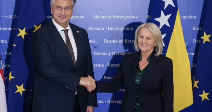 Andrej Plenković i Borjana Krišto/X/