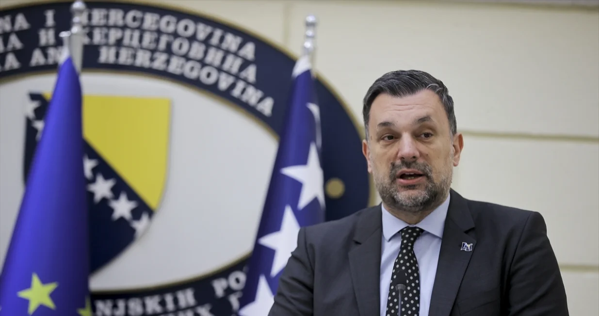 Elmedin Konaković nakon sastanka sa švedskom ministricom Jessikom Roswall/Anadolija/