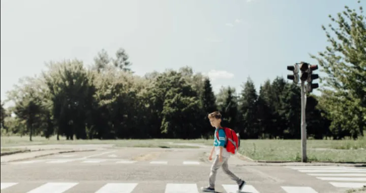 dječak pješački prelaz djeca istock/