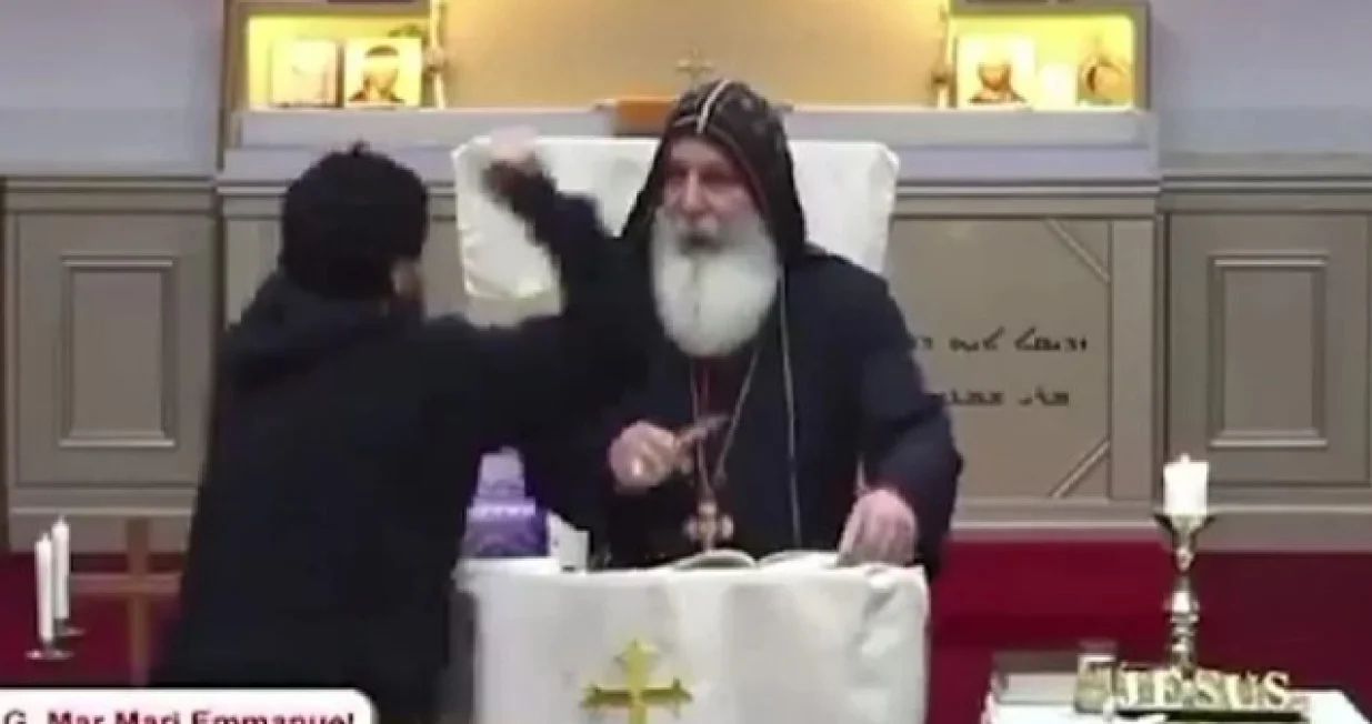 Biskup izboden nožem u Sidneju/PrtSc/