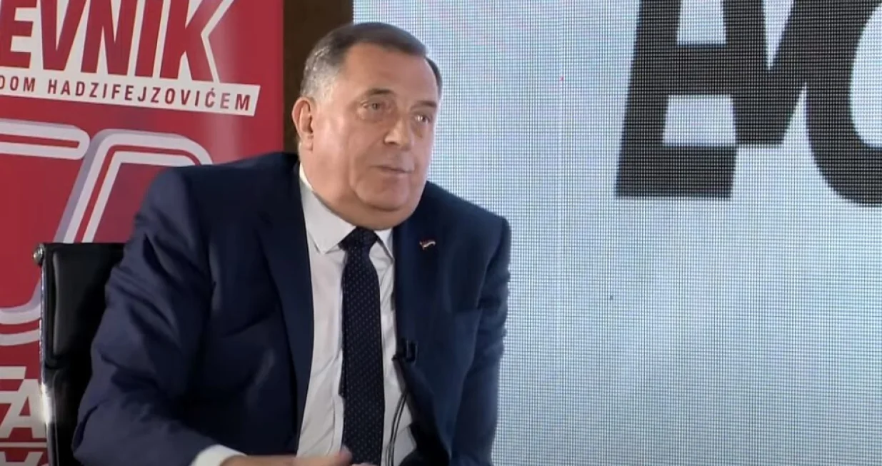 Milorad Dodik na Face TV-u/Printscreen