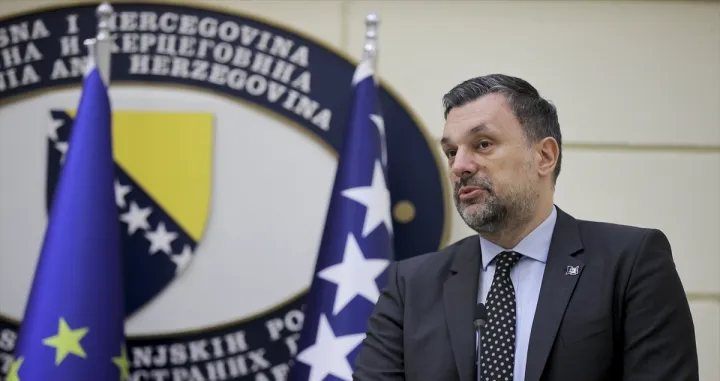 Elmedin Konaković nakon sastanka sa švedskom ministricom Jessikom Roswall/Anadolija/