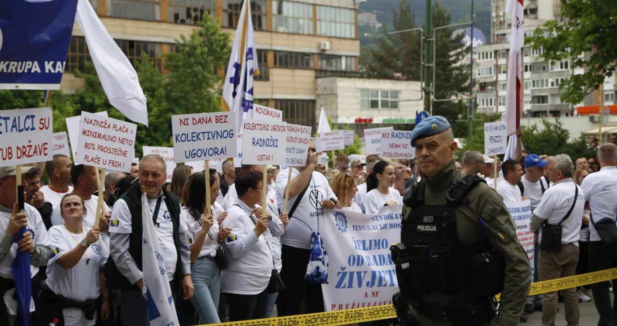 Protest metalaca u Sarajevu, Prvi maj/Damir Deljo/