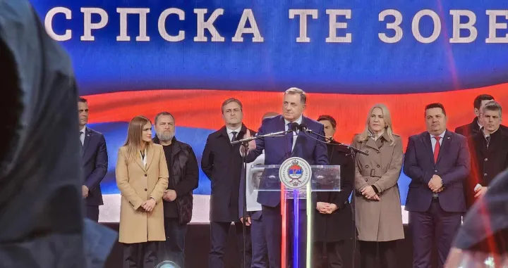 milorad dodik miting banjaluka srpska te zove/