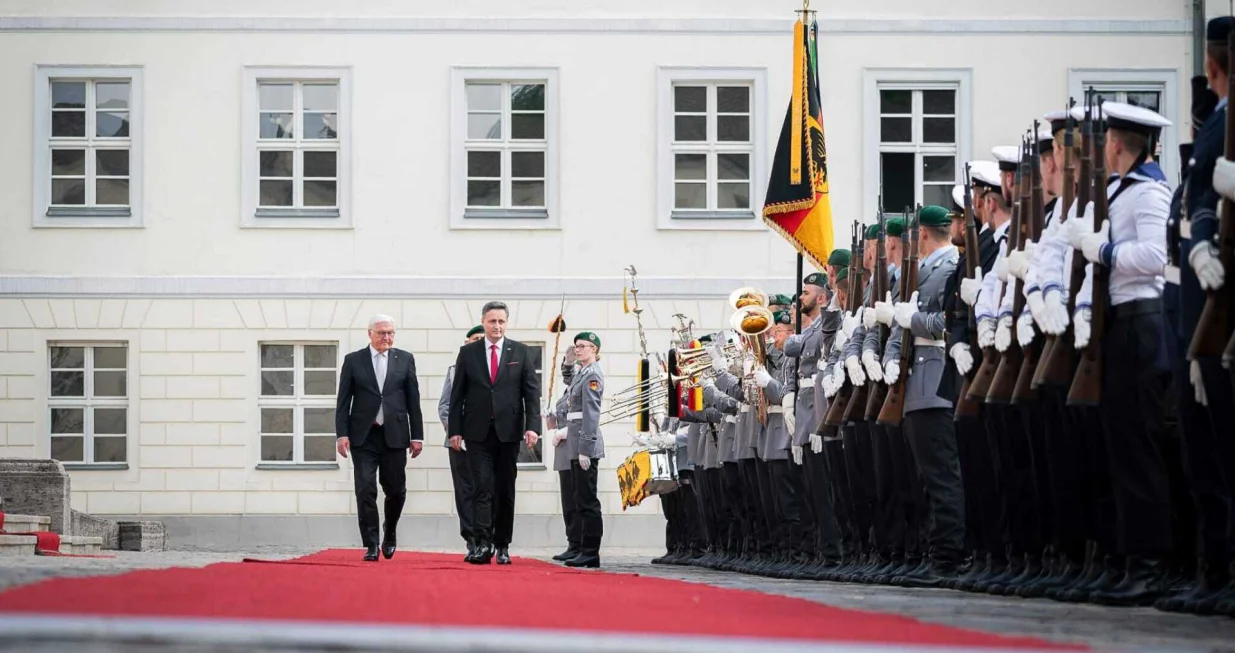 Denis Bećirović i Frank-Walter Steinmeier, Berlin (Njemačka)/Predsjedništvo Bih