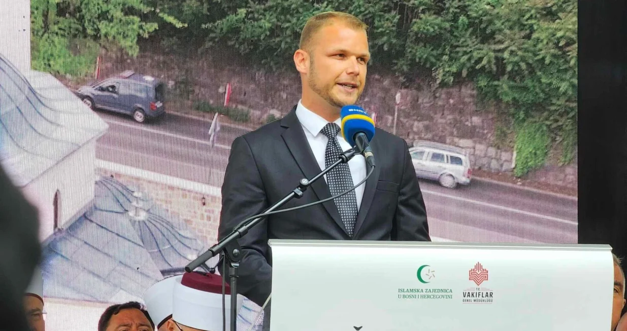 Draško Stanivuković, otvorenje džamije Arnaudija/Avaz/