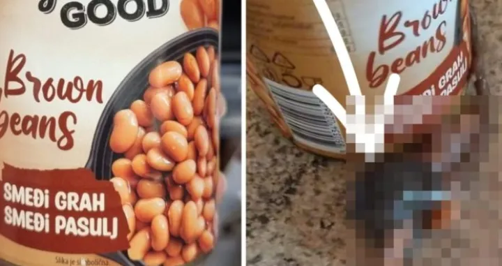 štakor u konzerviranom grahu/