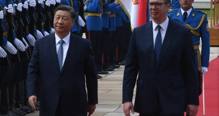 Aleksandar Vučić i Xi Jinping u Beogradu, srbijanski i kineski predsjednik/