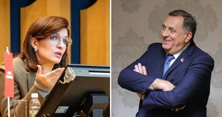 Sabina Ćudić, Milorad Dodik/
