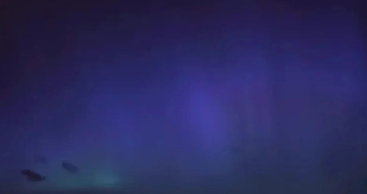 Polarna svjetlost plave boje iznad Kupresa/