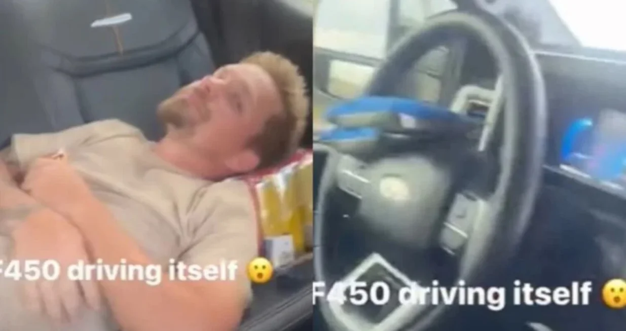 Spavao na zadnjem sjedištu dok ga je Ford sam vozio 135 km/h/Youtube/@hlstories