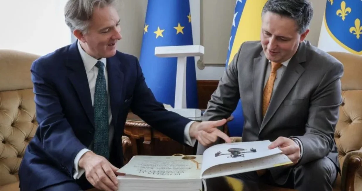 Bećirović i Railly/ Predsjedništvo BiH/