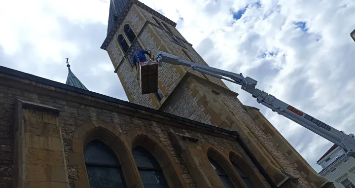 Srećom nije bilo povrijeđenih pri padu kazaljke/Almir Šarenkapa/