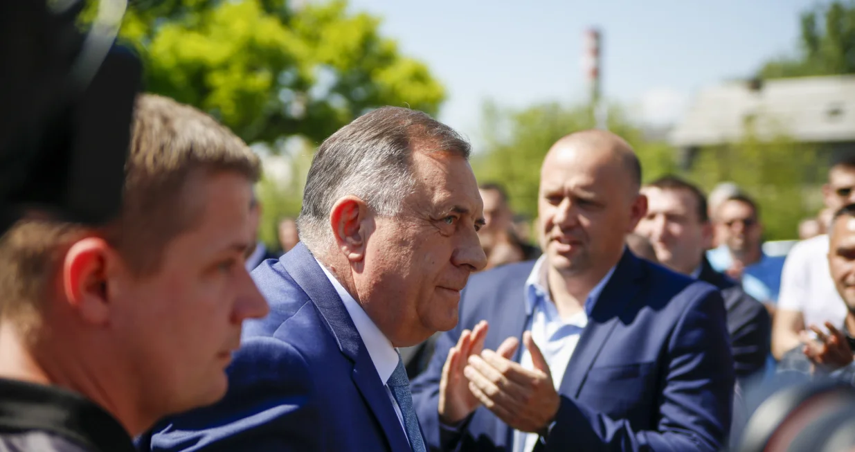 Dodik na ulazu u Sud BiH/Damir Deljo