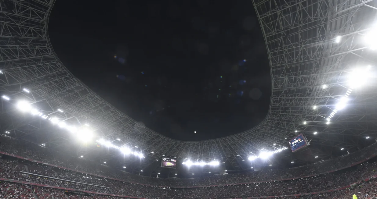 epa10008618 An overall view of the stadium during the UEFA Nations League soccer match Hungary vs. Germany in Puskas Arena in Budapest, Hungary, 11 June 2022. EPA/Tibor Illyes HUNGARY OUT
