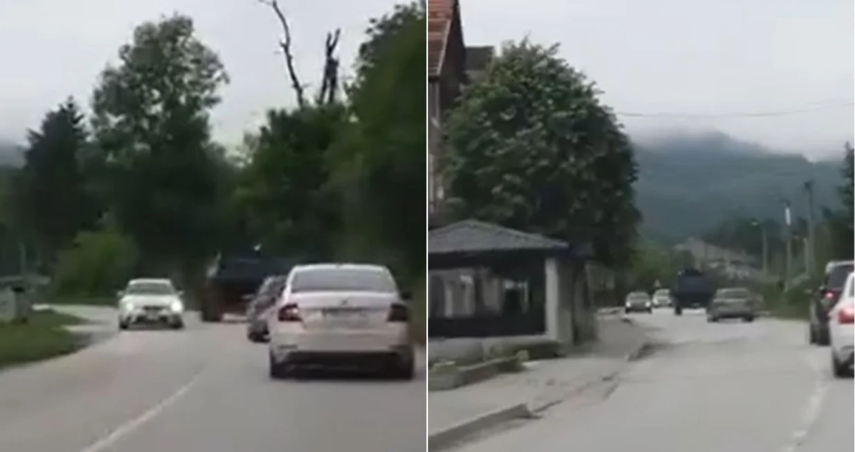 Samo su jo&scaron; policijski oklopnjaci nedostajali u Srebrenici/Screenshot/Almir Sarenkapa