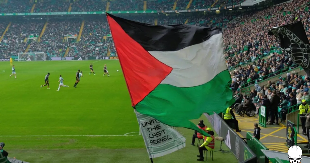 Navijači CelticaZastava Palestine