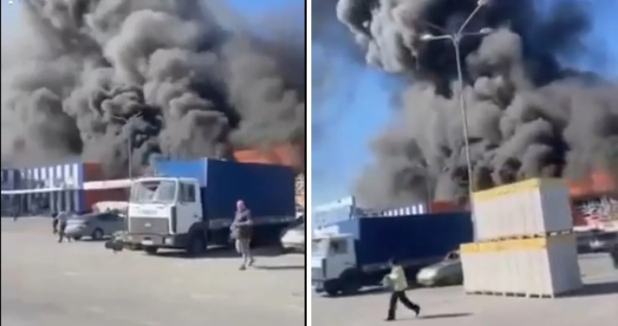 Rusi napali market u Harkovu/ X/