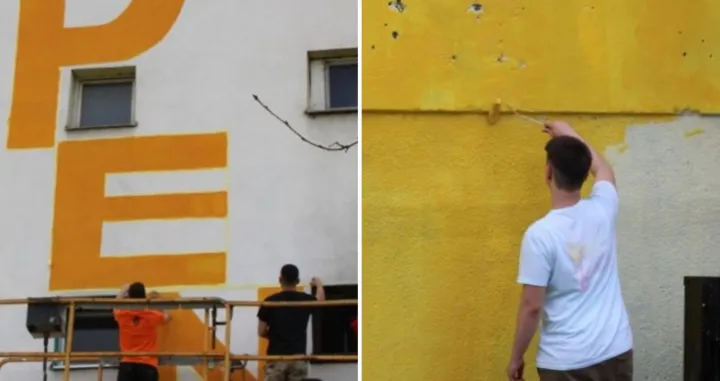 Faris Pendek, mural, Čengić Vila/Namik Šahinpašić