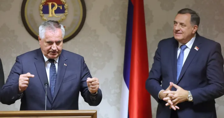 Radovan Višković i Milorad Dodik/Senad Gubelić