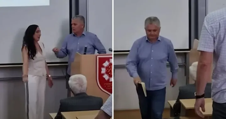 Zoran Mastilo, Vesna Petrović, fakultet u Bijeljini, prekid promocije diplomanata/InfoBijeljina/Namik Šahinpašić