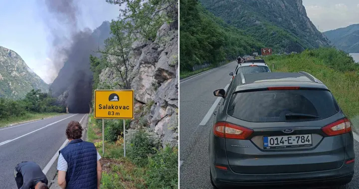 nesreća salakovac sudar požar/