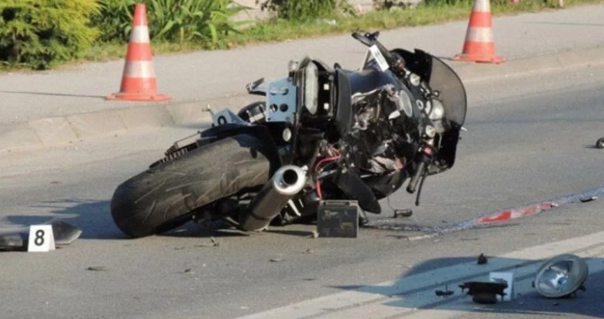 Nrsreća, Udes motocikl dan/