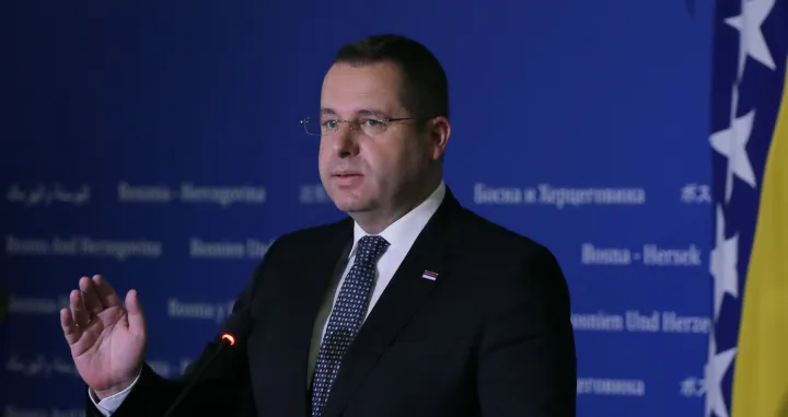 Pres-konferencija delegata u Domu naroda Parlamentarne skupštine BiH Radovan Kovačević/Senad Gubelić