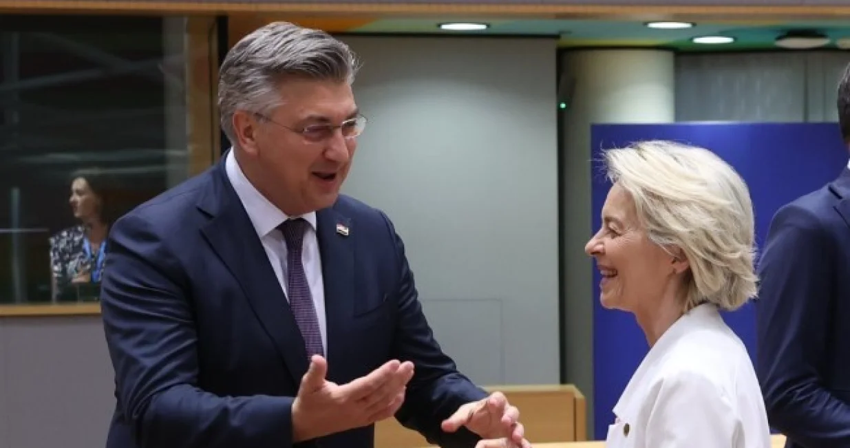 Plenković i Ursula von der Leyen/X/