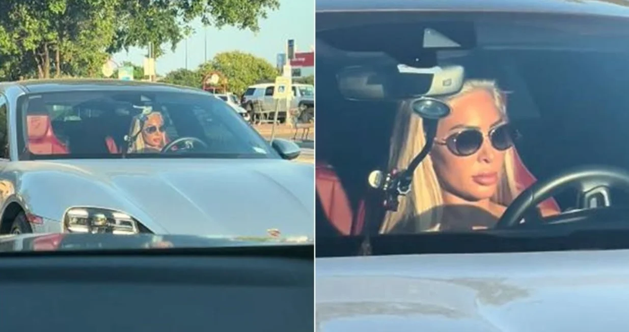 Žena u Porscheu privukla pažnju prolaznika/Tiktok/skinner28d