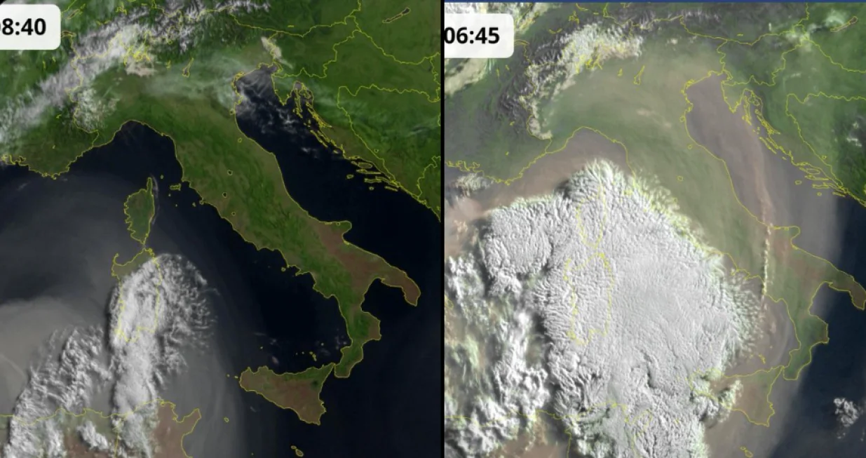 saharski pijesak satelitski snimak/