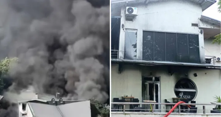 Zapalio kafić, Bosanski Novi/PrtSc/Namik Šahinpašić