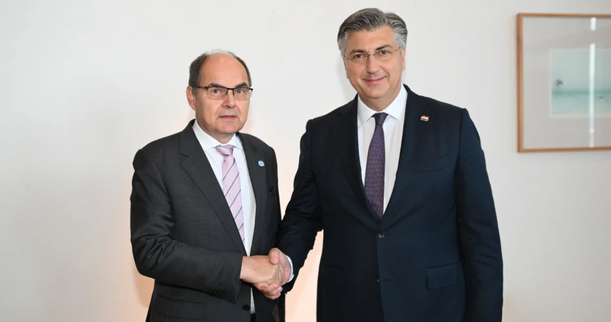 Christian Schmidt i Andrej Plenković/